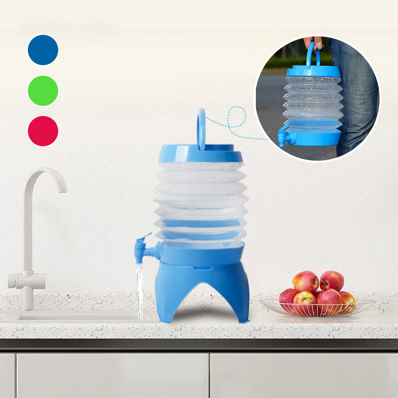 Zusammenklappbarer Wasserbehälter mit Wasserhahn