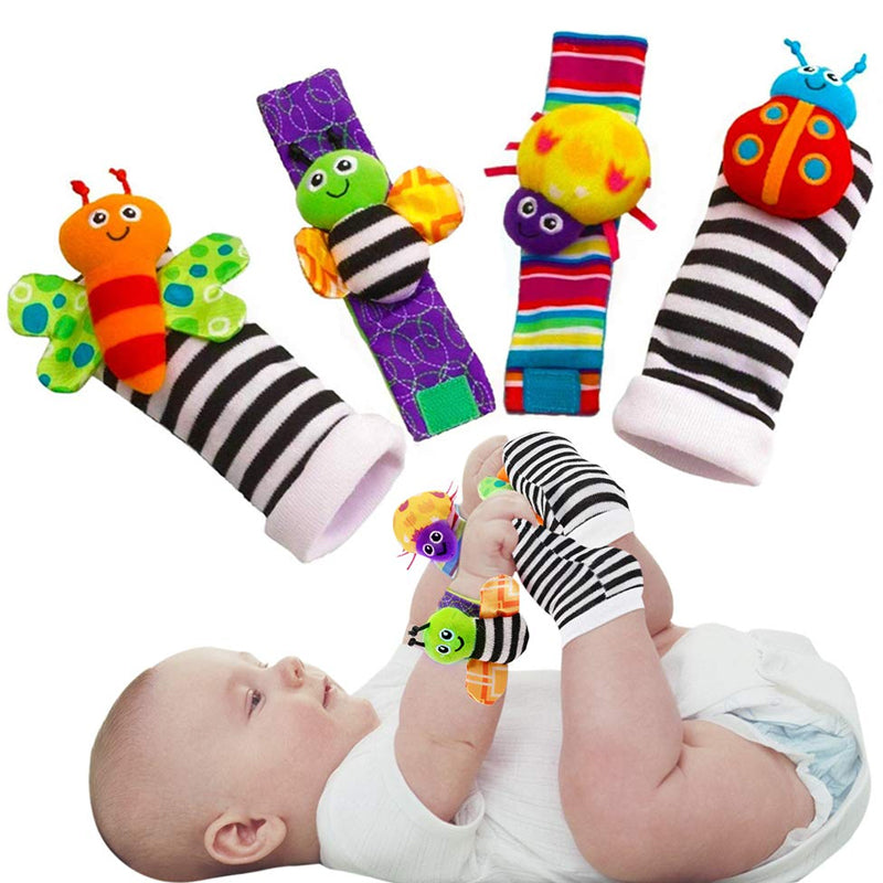 Baby-Lernspielzeug-Rasselsocken