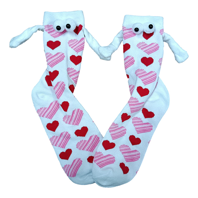 💞🧦Paar Liebe Magnet hält Hände Socken