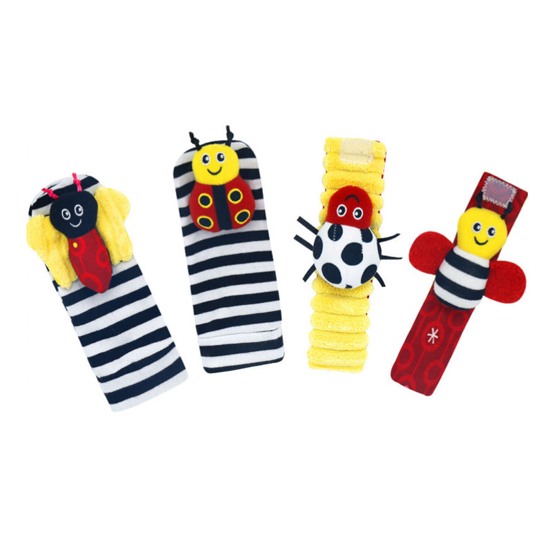 Baby-Lernspielzeug-Rasselsocken