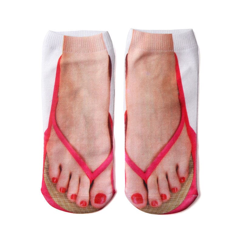 Socken mit Nailart-Print