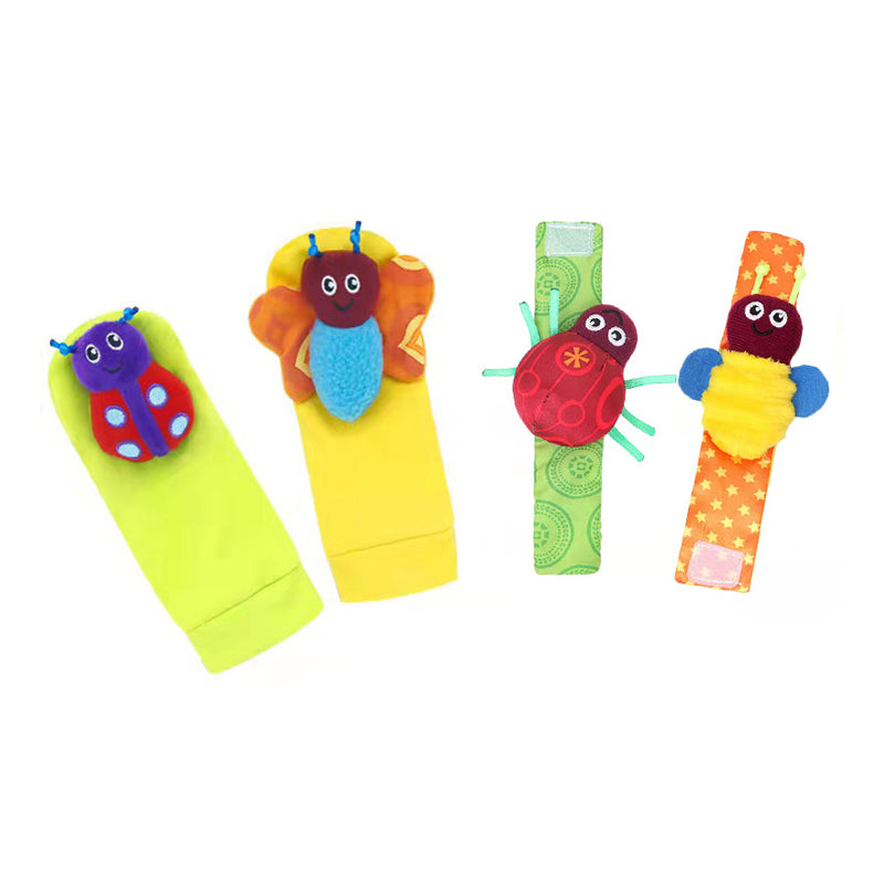 Baby-Lernspielzeug-Rasselsocken