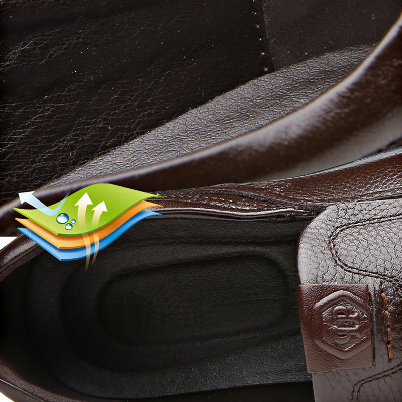 Stilvolle lässige Lederschuhe für Herren