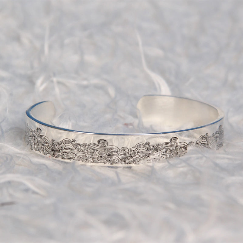 Einfaches Offenes Armband Aus Edelstahl