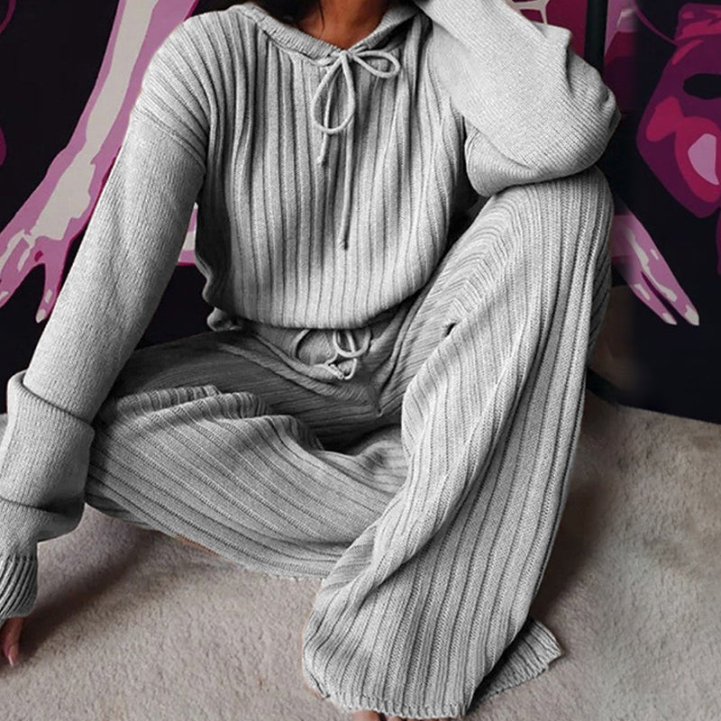 Lässig gestricktes 2-teiliges Set für Damen