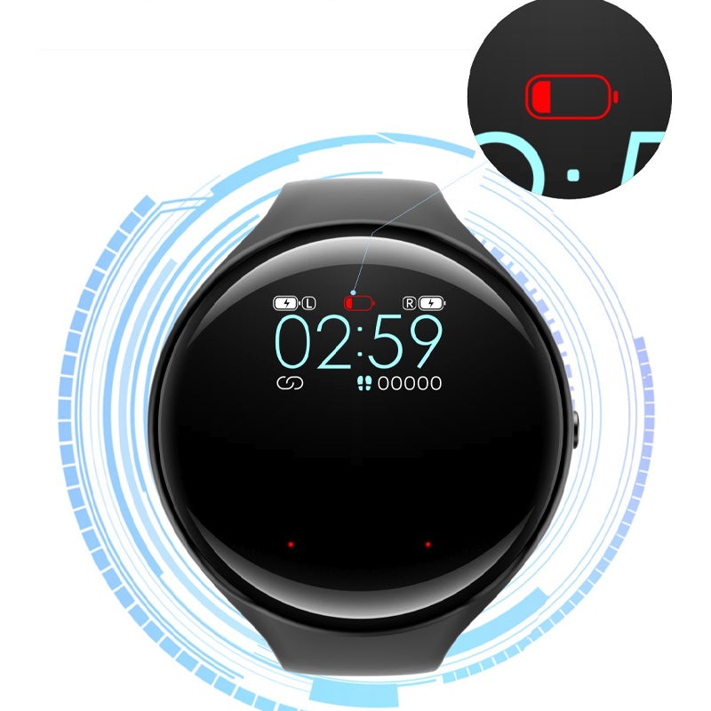 2-in-1-Bluetooth-Kopfhörer-Uhr