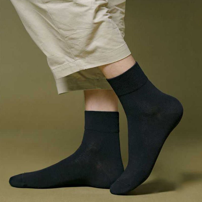 Einfarbige Dünne Atmungsaktive Baumwollsocken