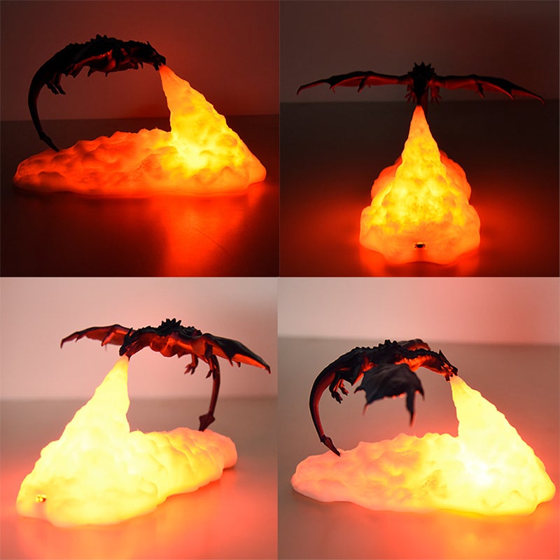 3D LED Realistisches Drachen-Nachtlicht