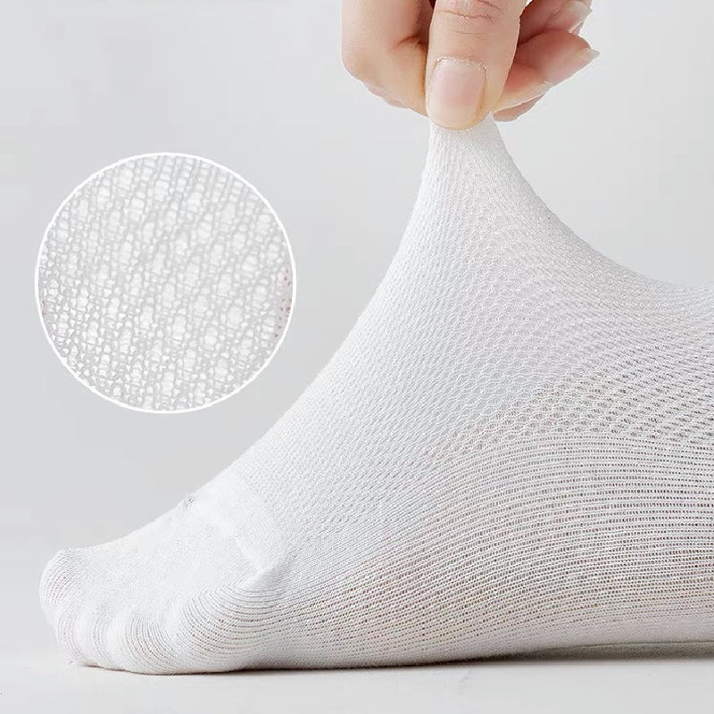 Einfarbige Dünne Atmungsaktive Baumwollsocken