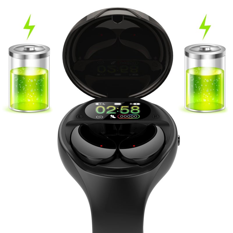 2-in-1-Bluetooth-Kopfhörer-Uhr