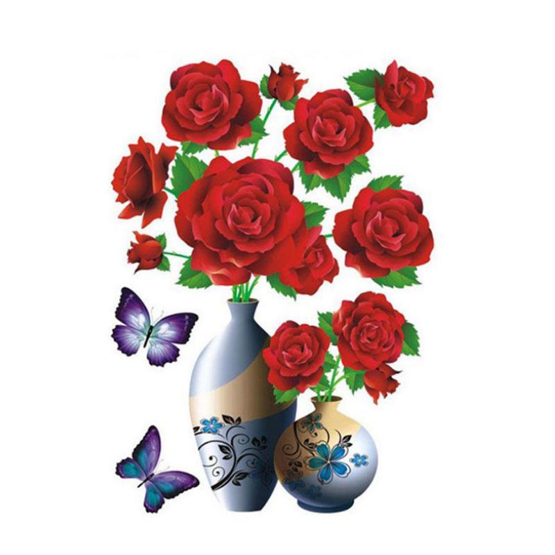 Stehaufe™ 3D Stereo Vase Wandaufkleber