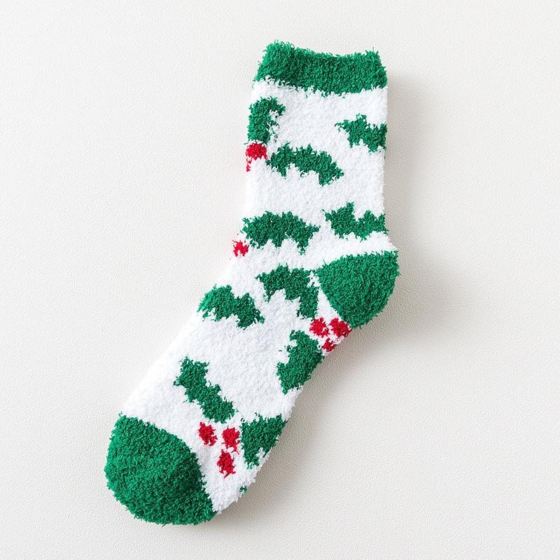 Frauen Weihnachten Plüsch Socken