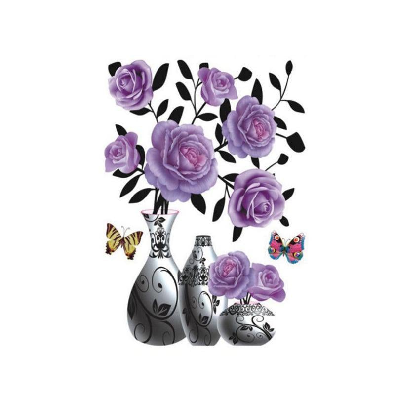Stehaufe™ 3D Stereo Vase Wandaufkleber