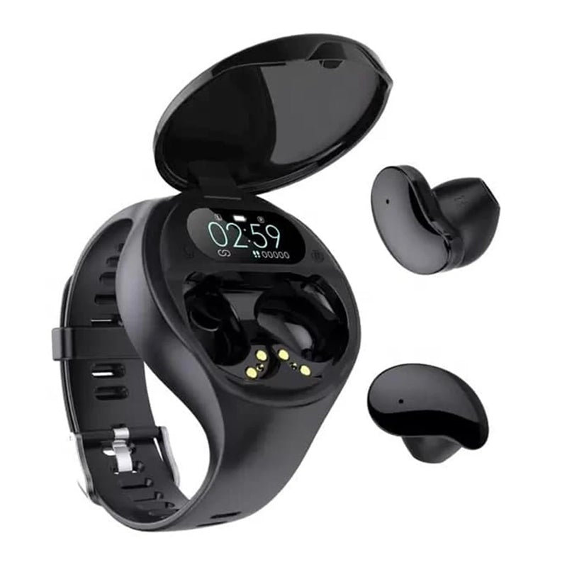 2-in-1-Bluetooth-Kopfhörer-Uhr