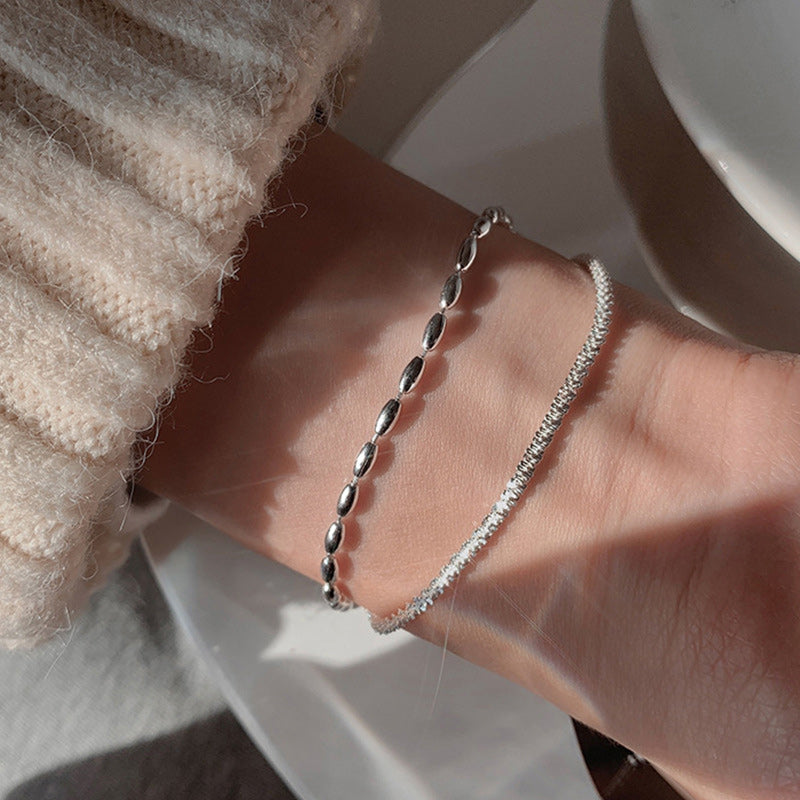 Doppellagiges Schleierkraut-Armband