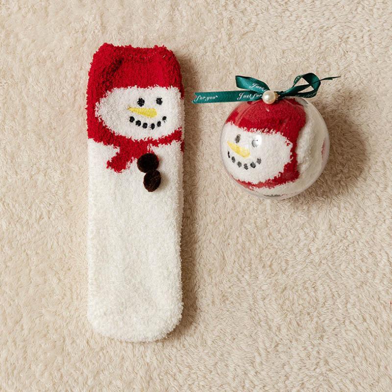 🎄🧦Kreative Geschenkbox mit runden Kugeln und Weihnachtssocken