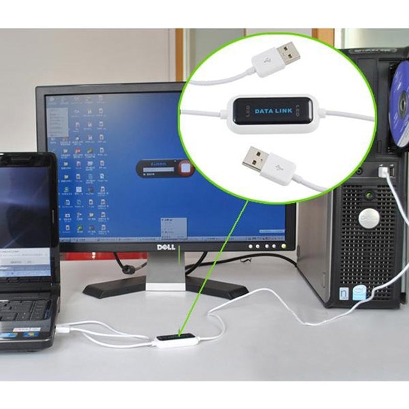 Kompaktes USB-PC-zu-PC-Übertragungskabel