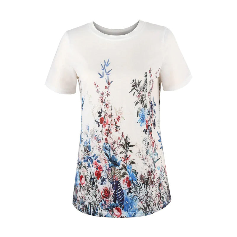 Lässiges Lockeres Kurzärmeliges T-shirt Für Damen
