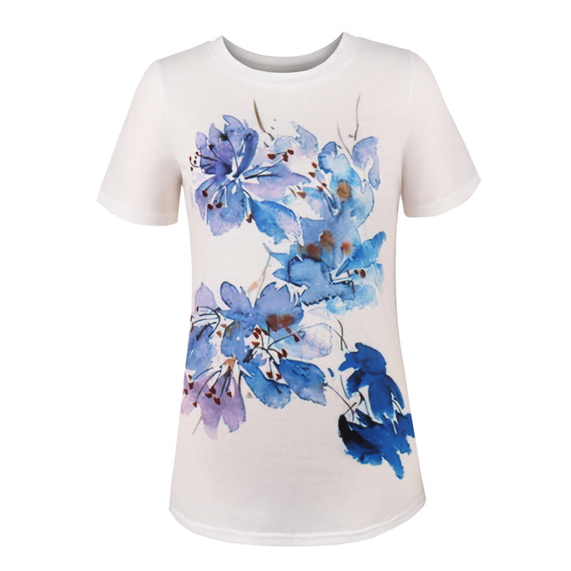Lässiges Lockeres Kurzärmeliges T-shirt Für Damen