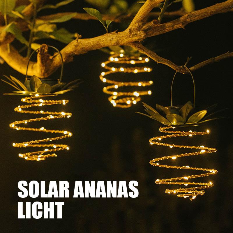 Ananas Solar Garten Lichter