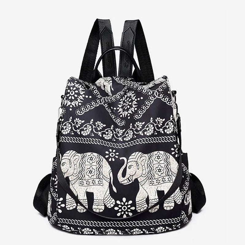 Böhmischer Elefant Nylon Rucksack