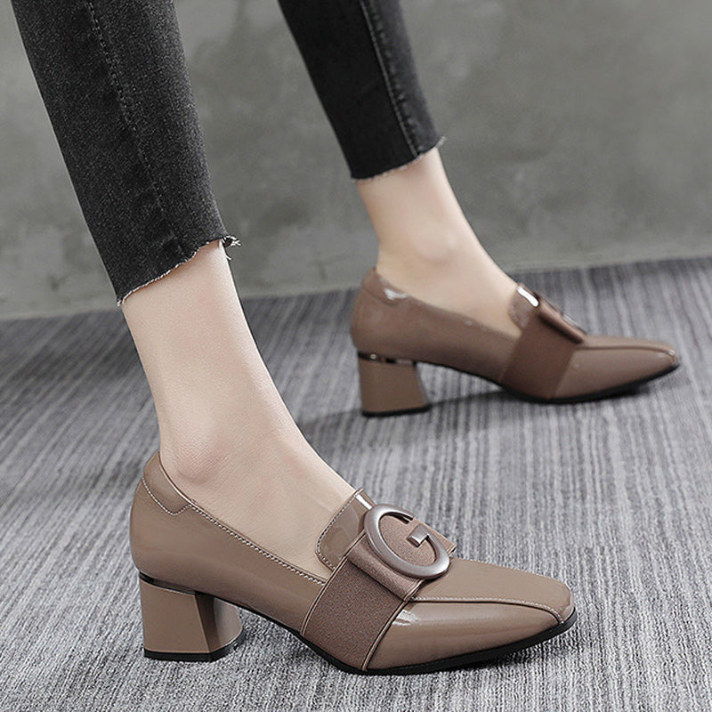Modische Weiche Lederschuhe aus Lackleder
