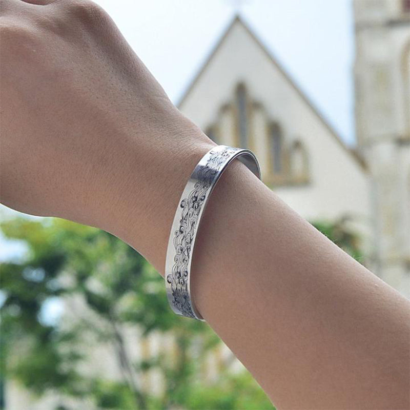 Einfaches Offenes Armband Aus Edelstahl