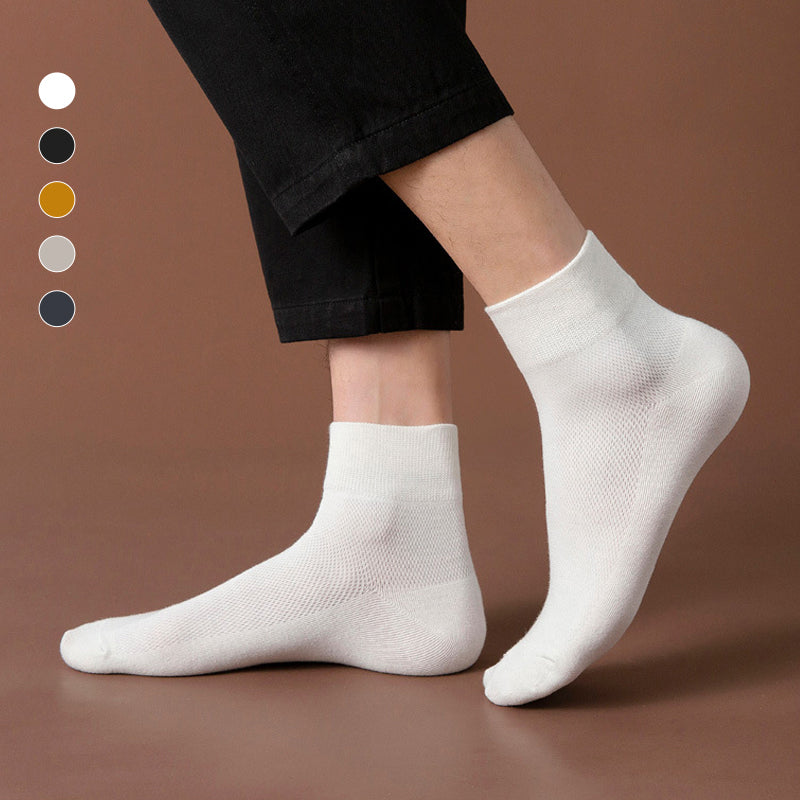 Einfarbige Dünne Atmungsaktive Baumwollsocken