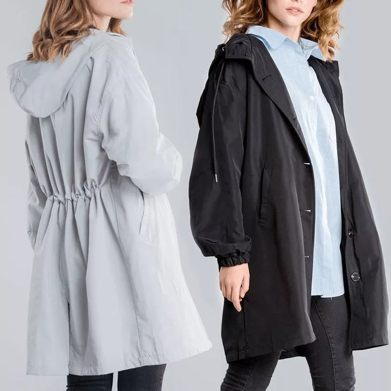 Windjacke mit Kapuze für Damen