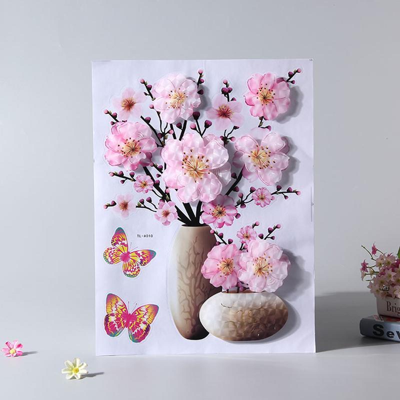 Stehaufe™ 3D Stereo Vase Wandaufkleber