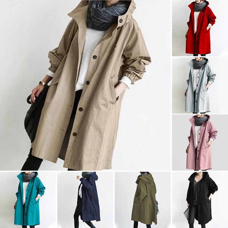 Windjacke mit Kapuze für Damen