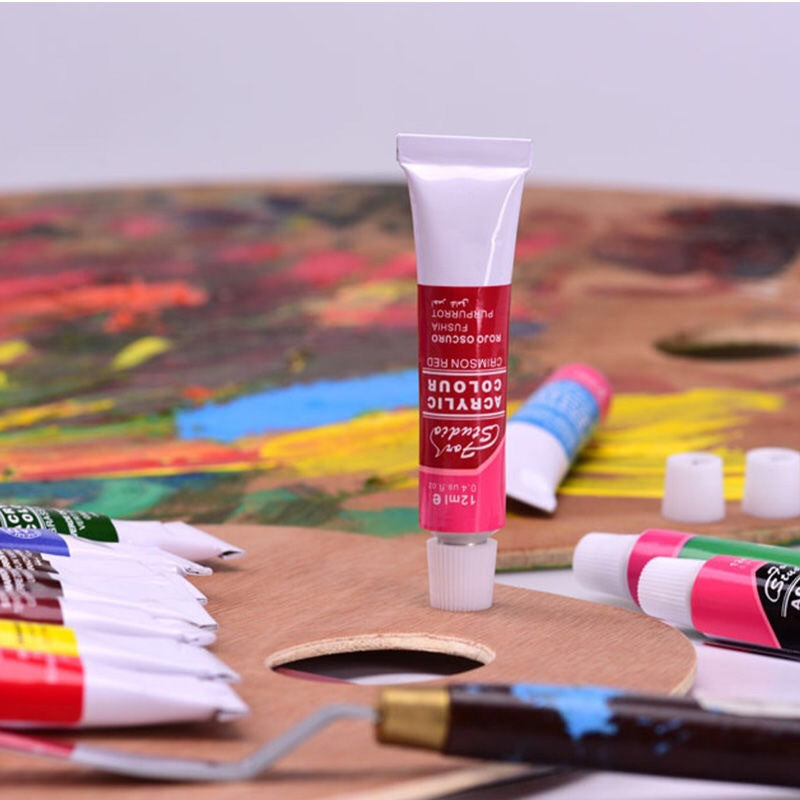 12 Farbiges Acrylfarbenset für Kinder