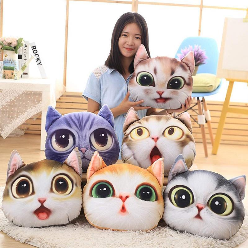 Lustiges 3D Simulation Katze Kissen