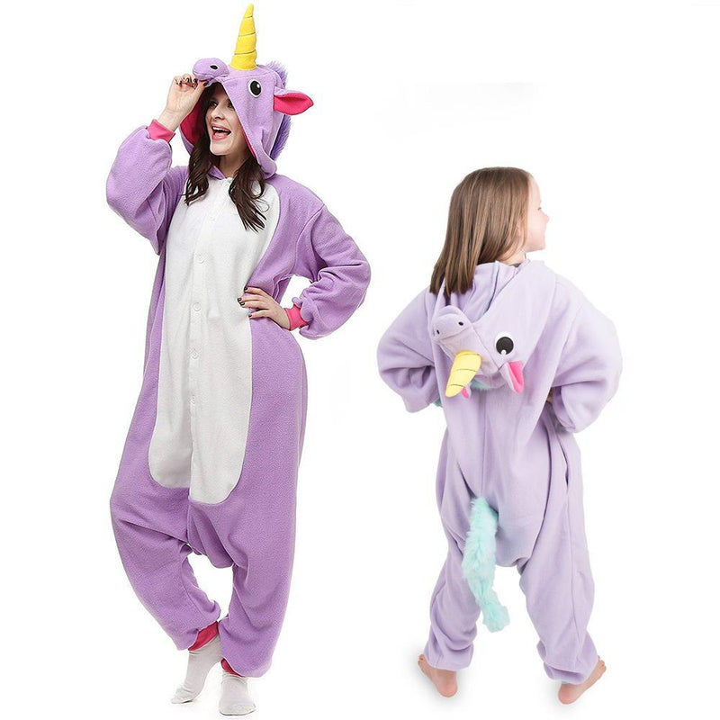 Tier Cartoon warme Kapuzenpyjamas