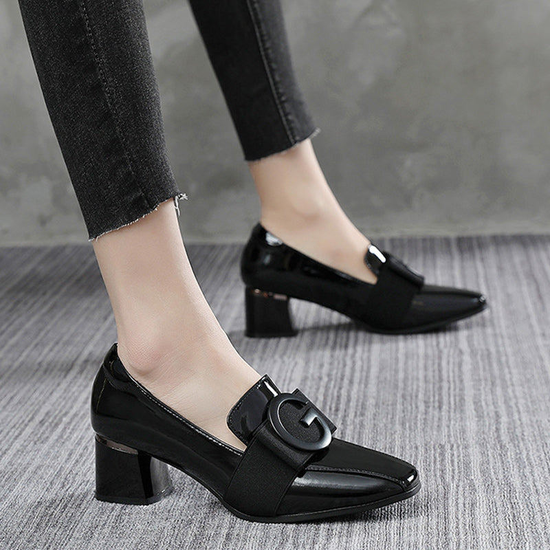 Modische Weiche Lederschuhe aus Lackleder