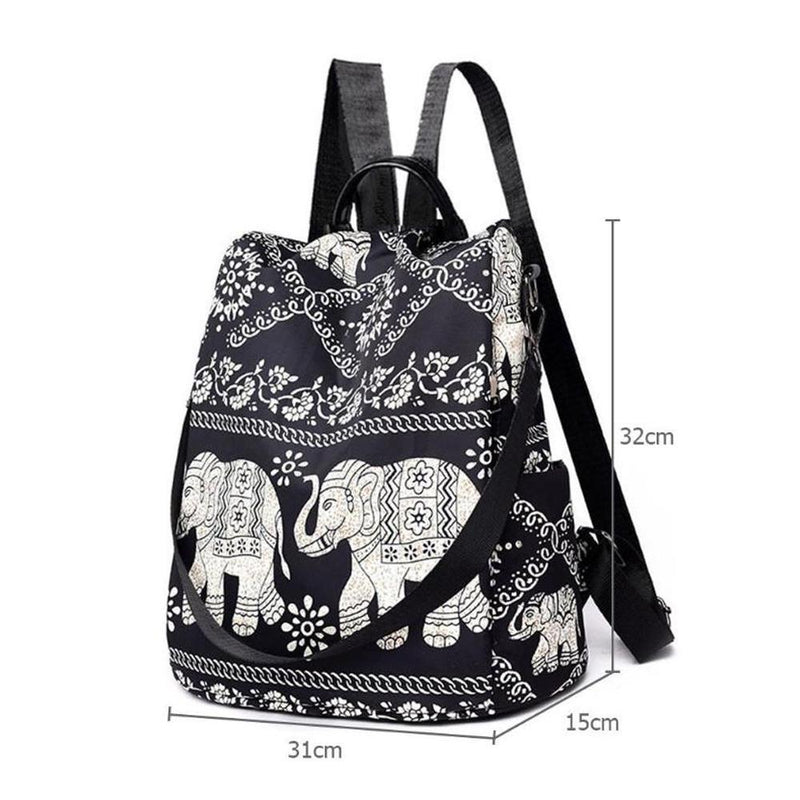 Böhmischer Elefant Nylon Rucksack