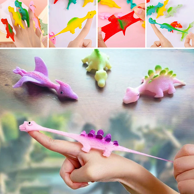 Schleuder Dinosaurier Spielzeug (Farben zufällig)
