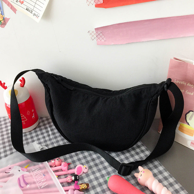 Einfache Damen Knödel Crossbody Tasche