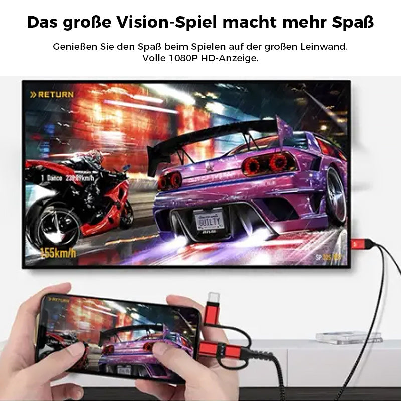 Verzögerungsfreies 1080P-HDMI-TV-Kabel