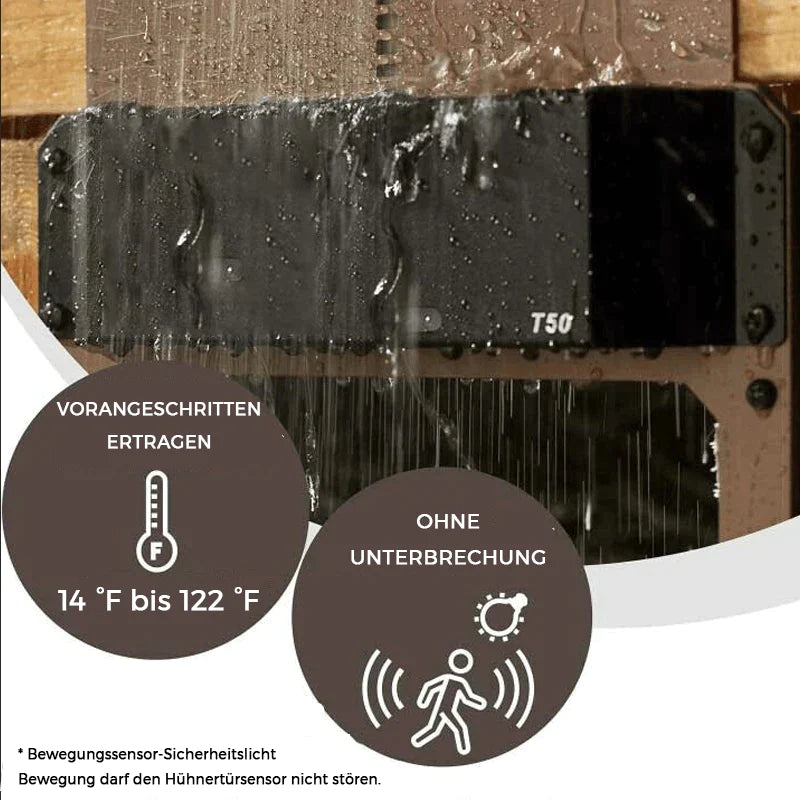 Automatische Hühnerstalltür mit Lichtsensor