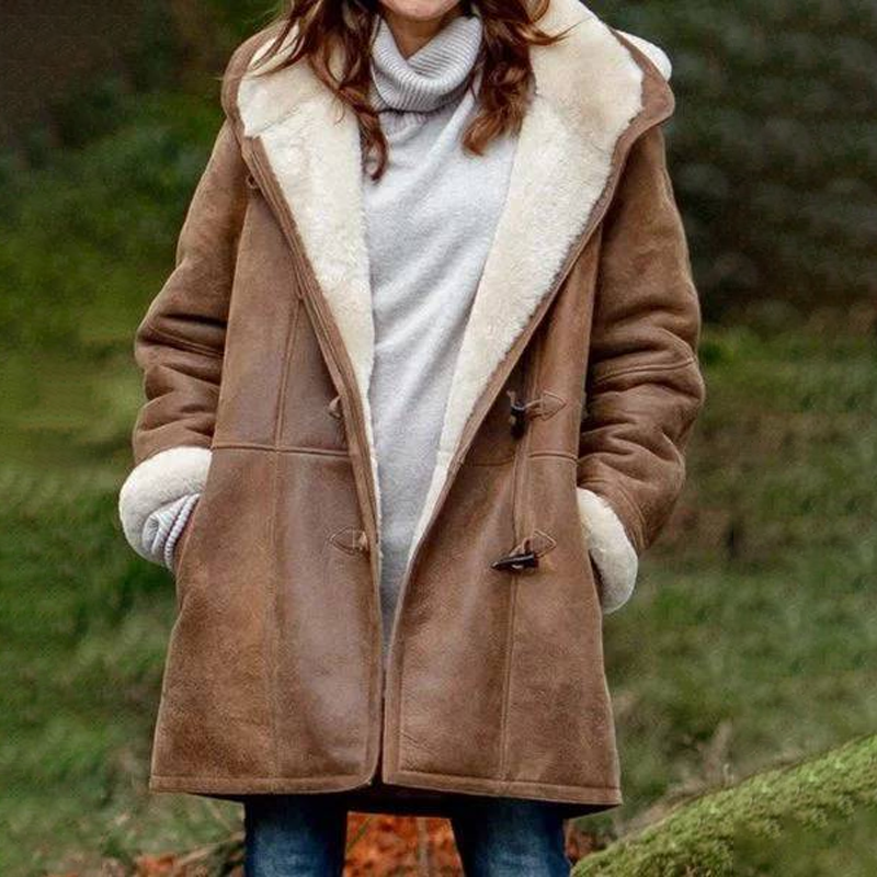 Bequee™ Warmer Wildledermantel für Damen