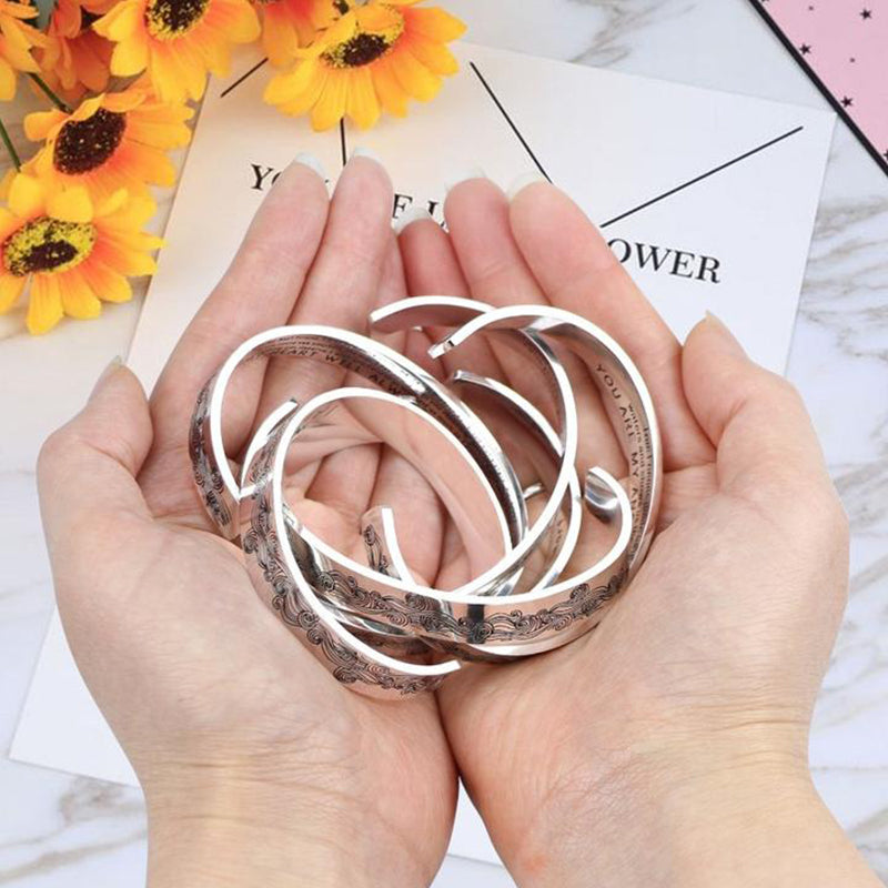 Einfaches Offenes Armband Aus Edelstahl