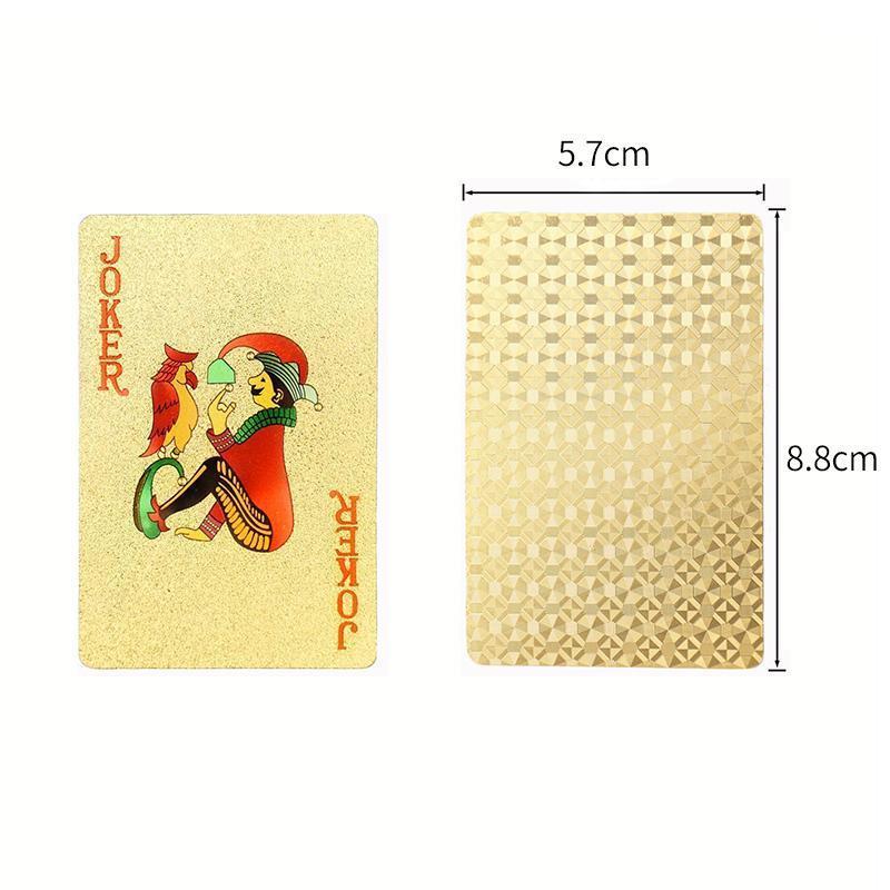Luxus 24K Goldfolie Poker Spielkarten