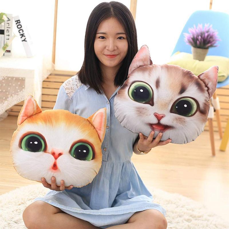 Lustiges 3D Simulation Katze Kissen