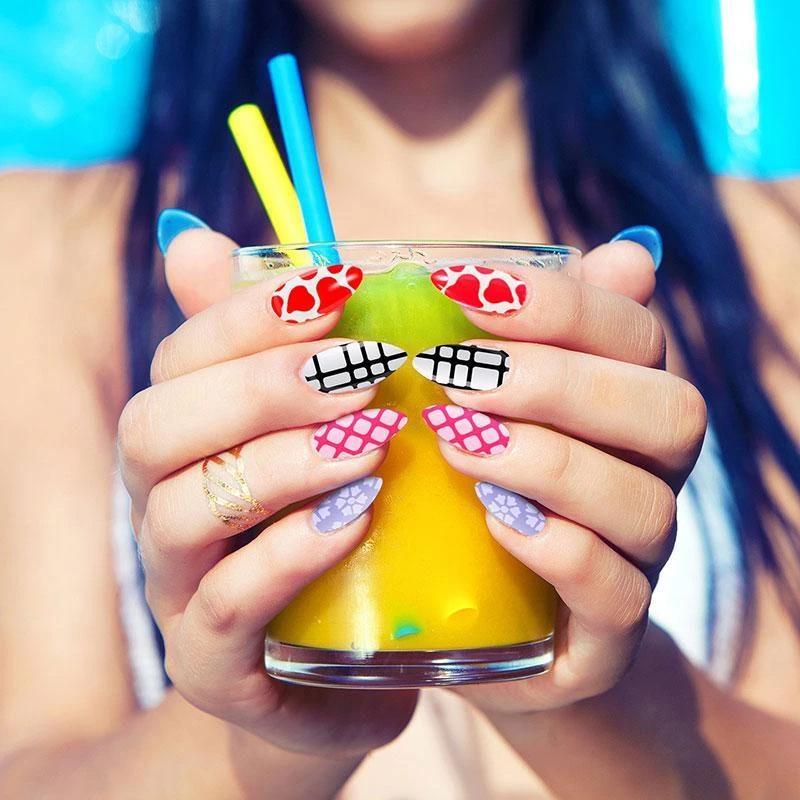 Hohlnagelschablonen DIY Aufkleber Satz