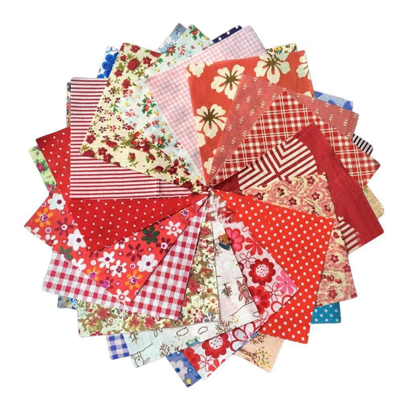 DIY Handgemachte Baumwolle Blumentuch - 10 x 10 cm, 50 Stk im Set