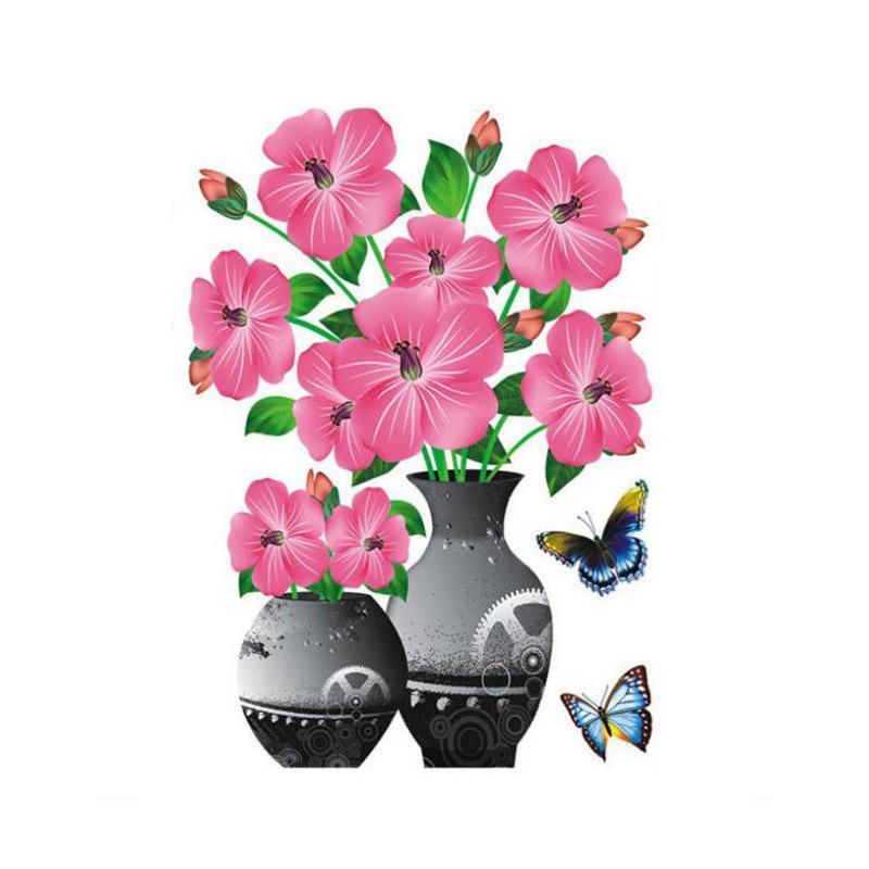 Stehaufe™ 3D Stereo Vase Wandaufkleber