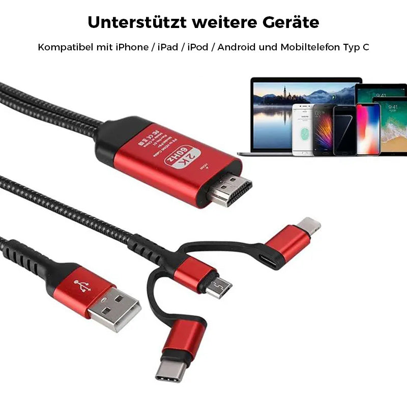 Verzögerungsfreies 1080P-HDMI-TV-Kabel