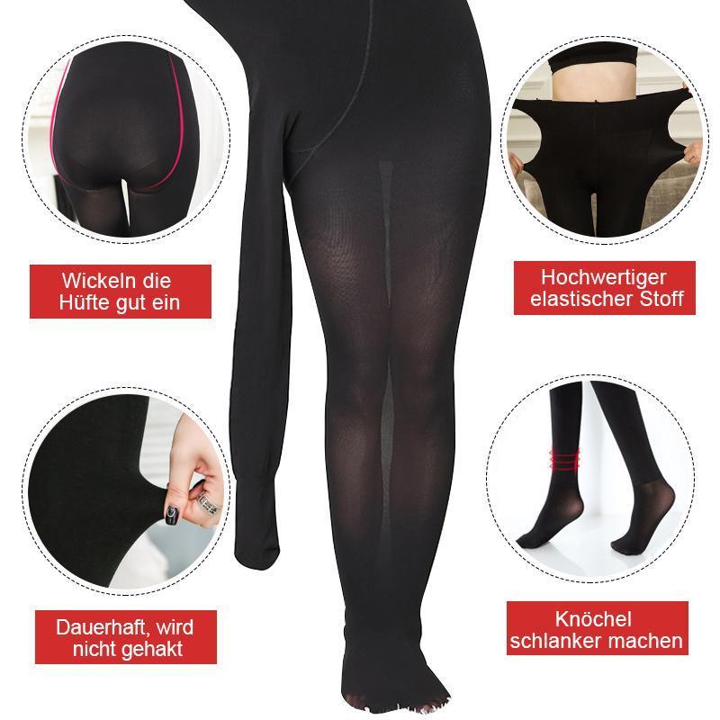 Damen starke strapazierfähige Strumpfhose, Plus Größe