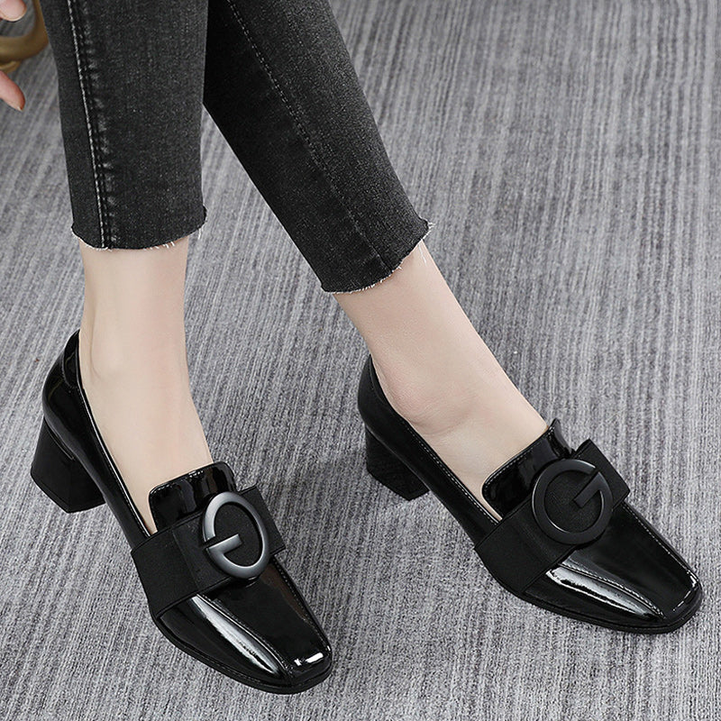 Modische Weiche Lederschuhe aus Lackleder